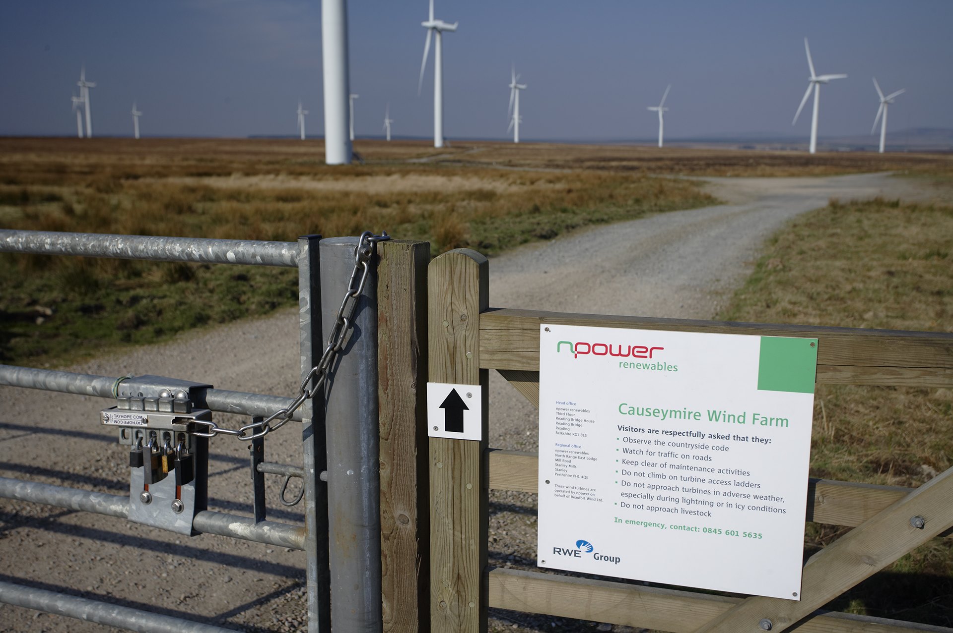 Causeymire Wind Farm, Caithness, Scotland.