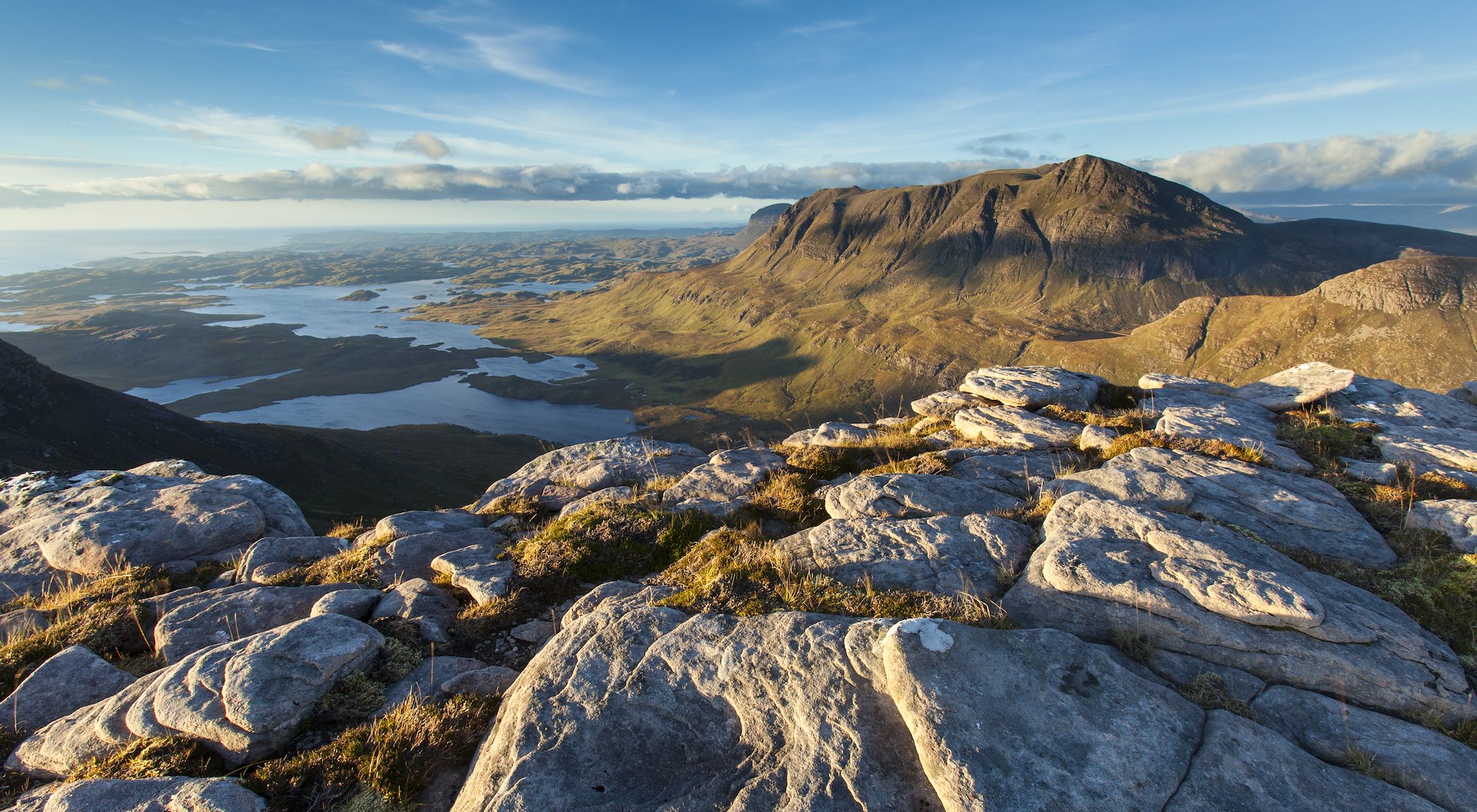 View from Cul Beag to Cul Mor, Assynt, Scotland