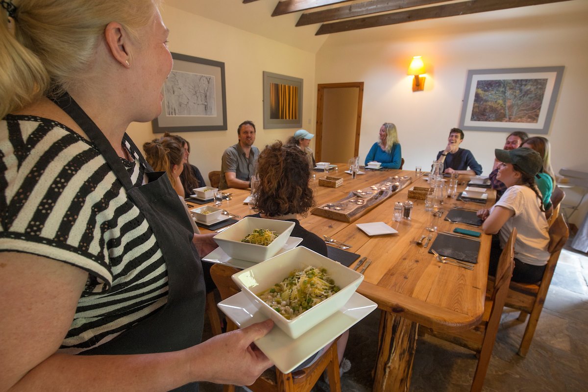 Catering and hospitality at Ballintean Mountain Lodge, Glenfeshie, Scotland.