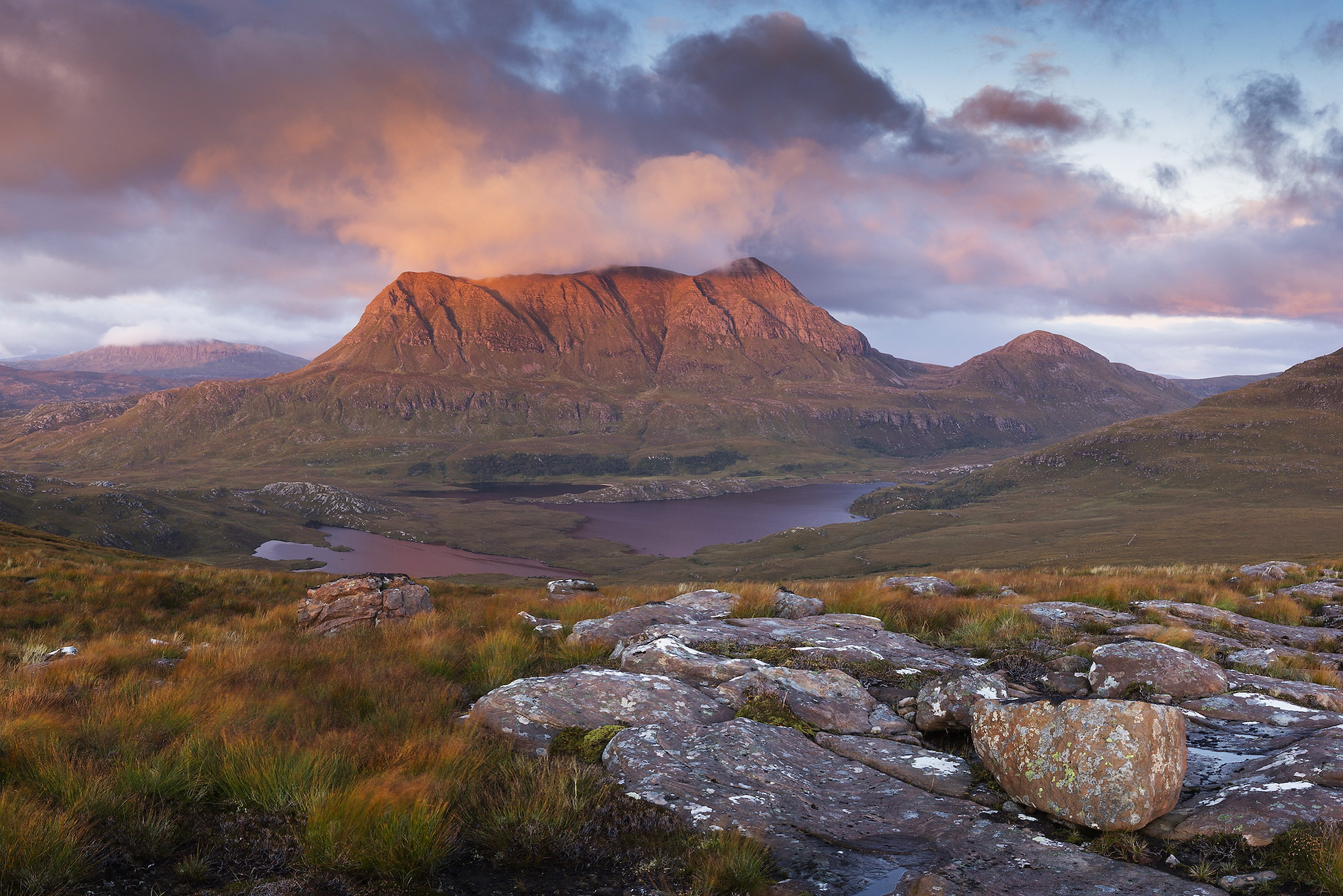 Cul Mor in late evening light, Coigach, Scotland